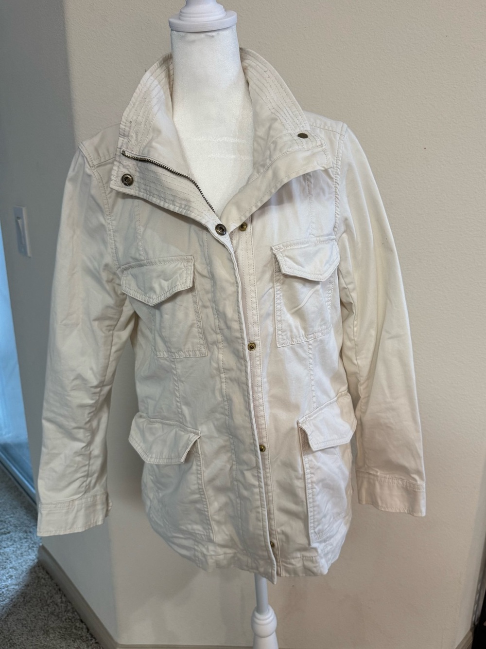 Banana Republic Cream Cotton Jacket